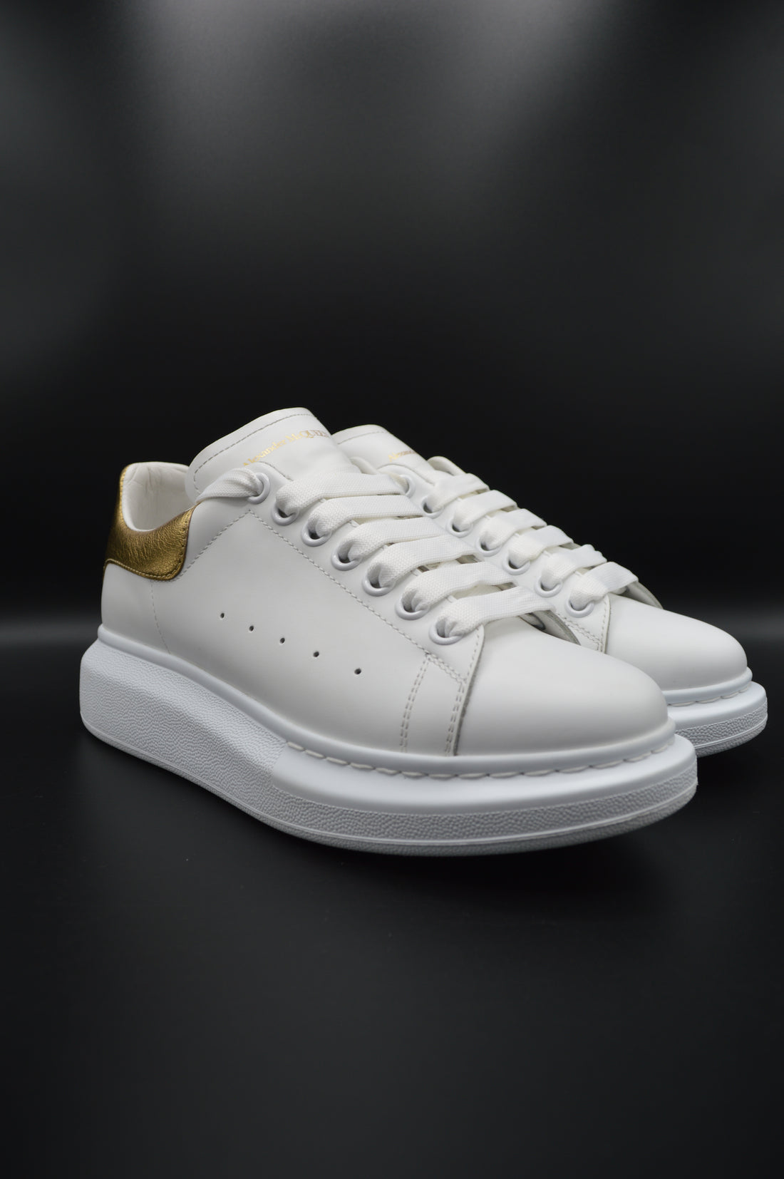 Alexander Mcqueen Oversize blanc/doré - T39,5