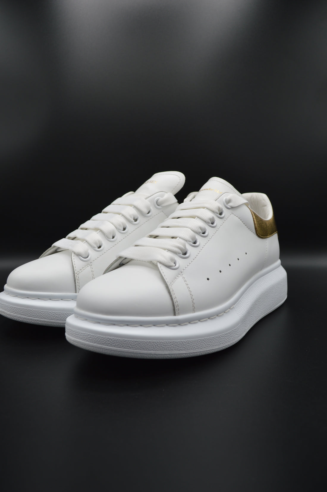 Alexander Mcqueen Oversize blanc/doré - T39,5