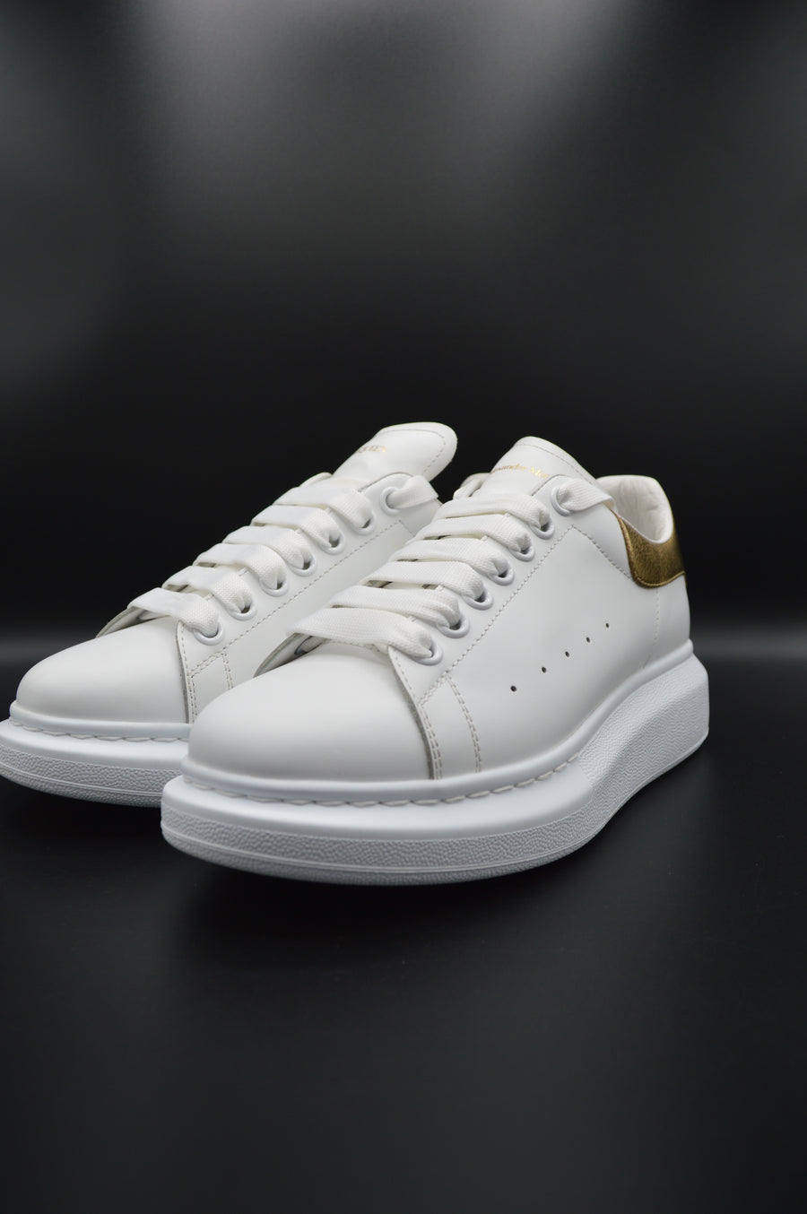 Alexander Mcqueen Oversize blanc/doré - T39,5
