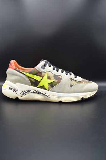 Golden Goose running sole camouflage/vert/jaune - T44