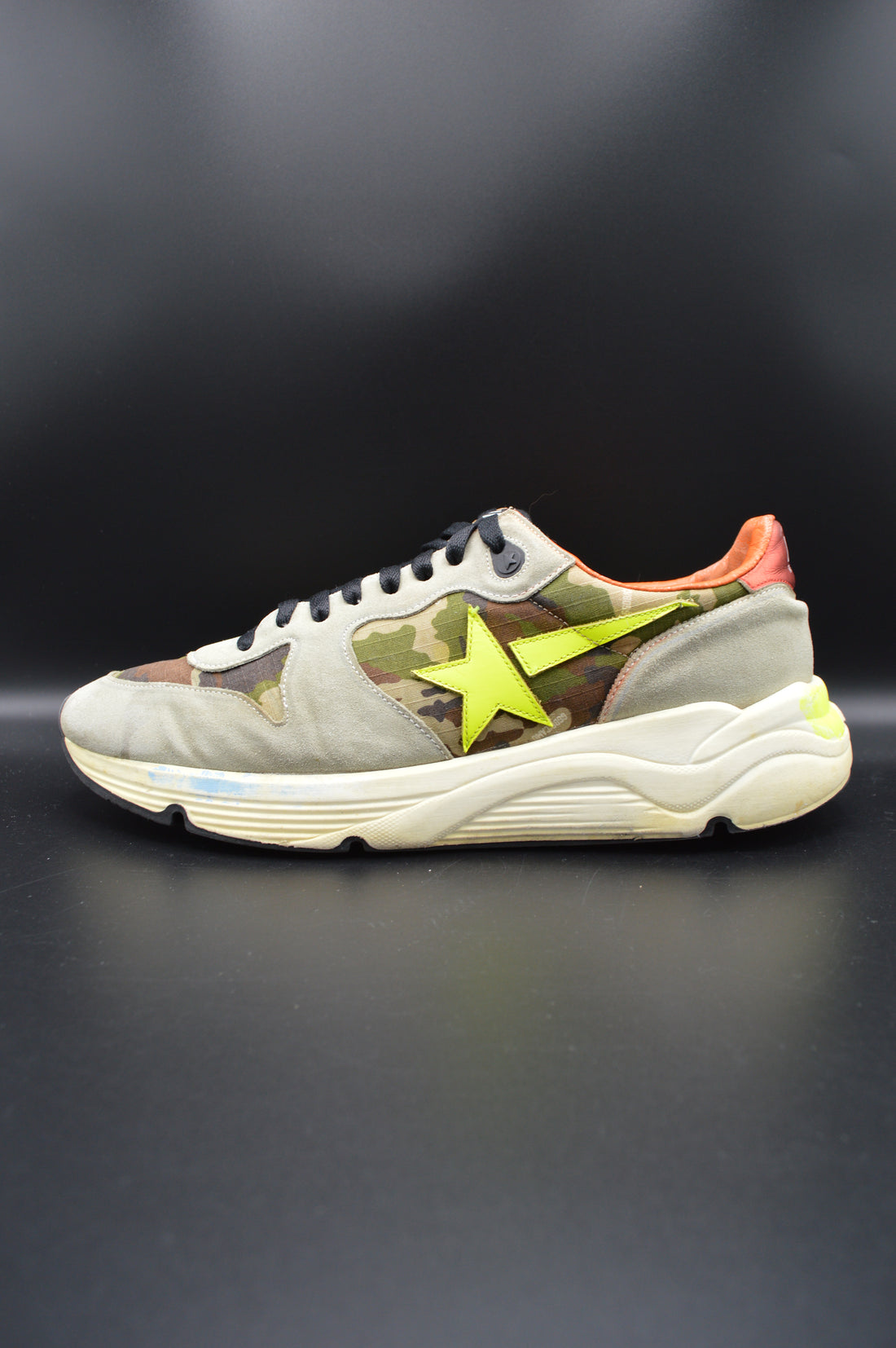 Golden Goose running sole camouflage/vert/jaune - T44