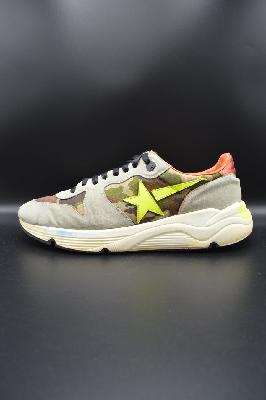 Golden Goose running sole camouflage/vert/jaune - T44