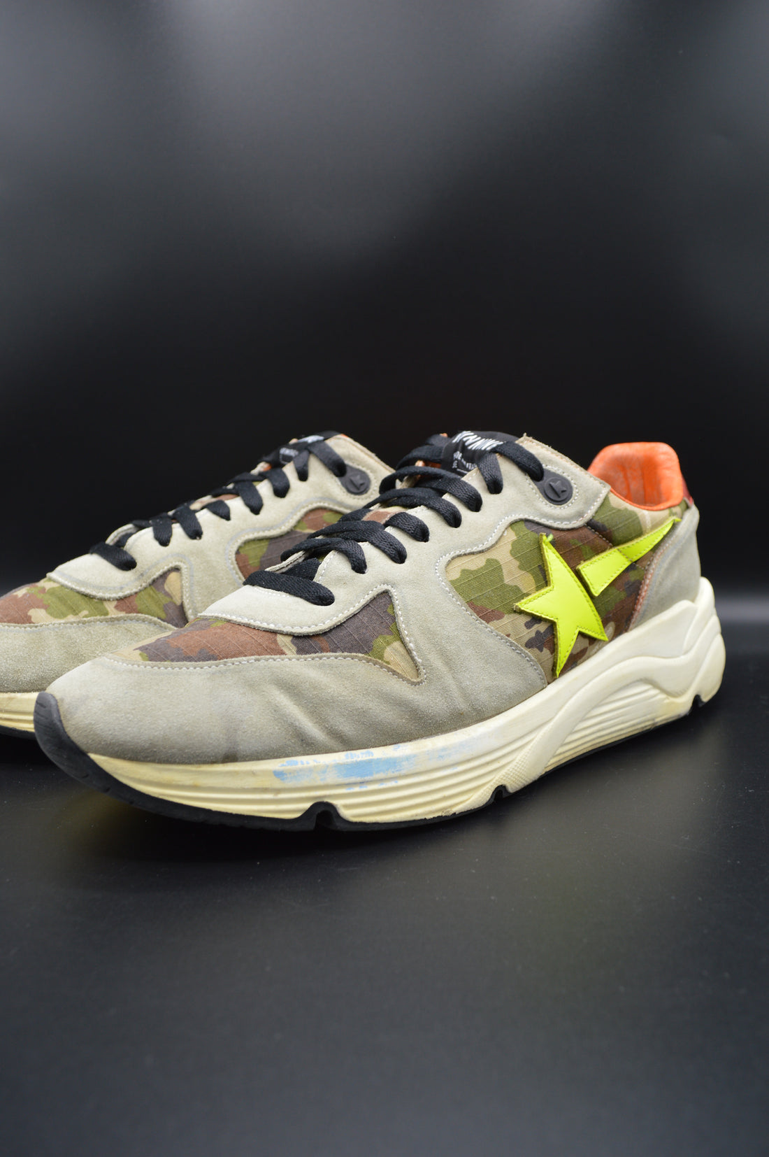 Golden Goose running sole camouflage/vert/jaune - T44