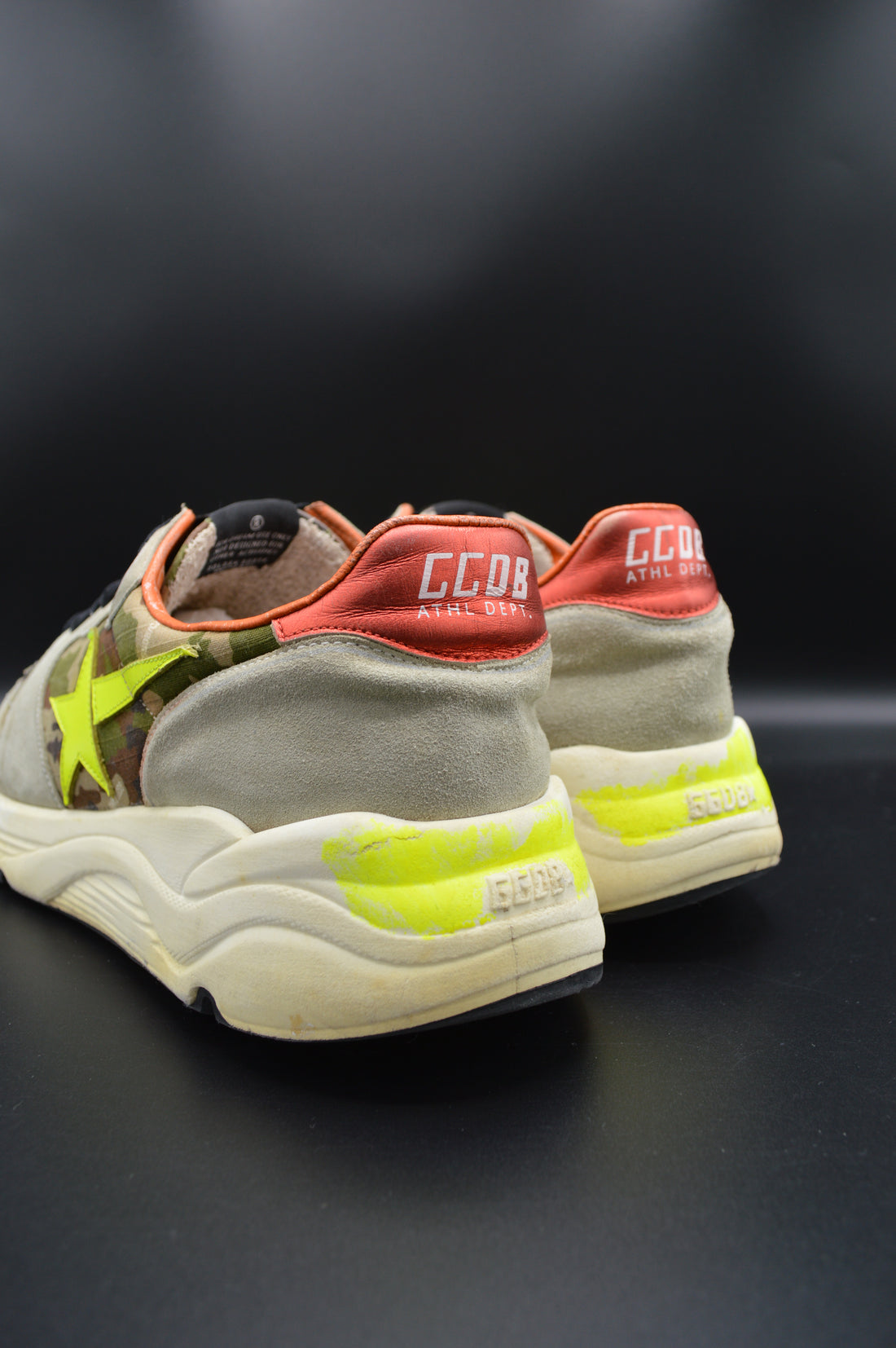 Golden Goose running sole camouflage/vert/jaune - T44
