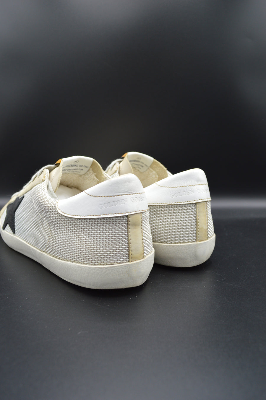 Golden Goose Superstar toile beige/noir - T43