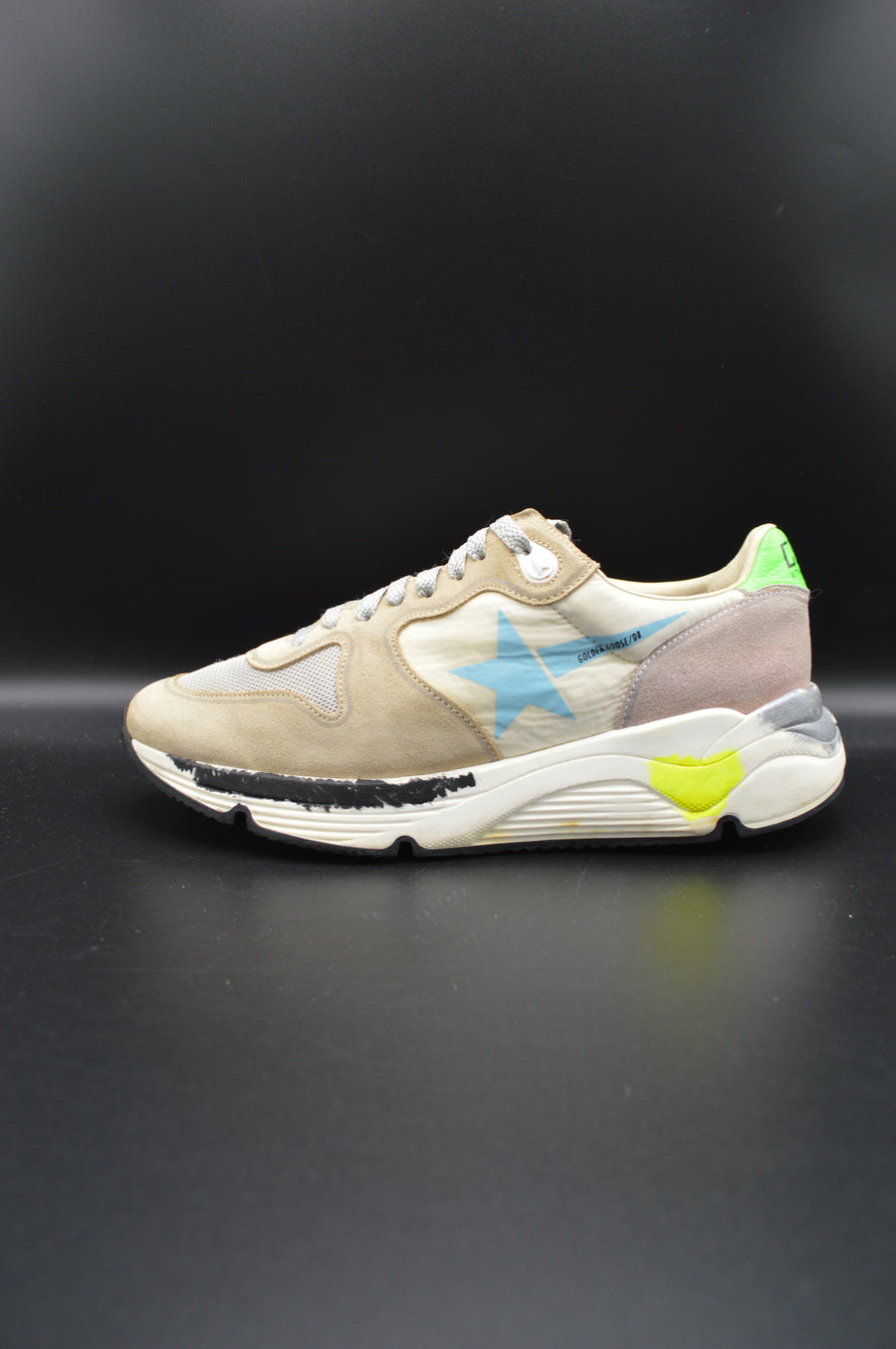 Golden Goose running sole gris/beige/bleu/vert - T38