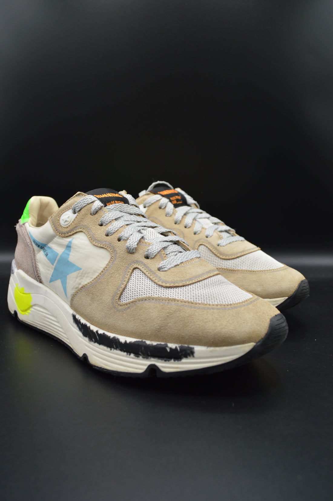 Golden Goose running sole gris/beige/bleu/vert - T38