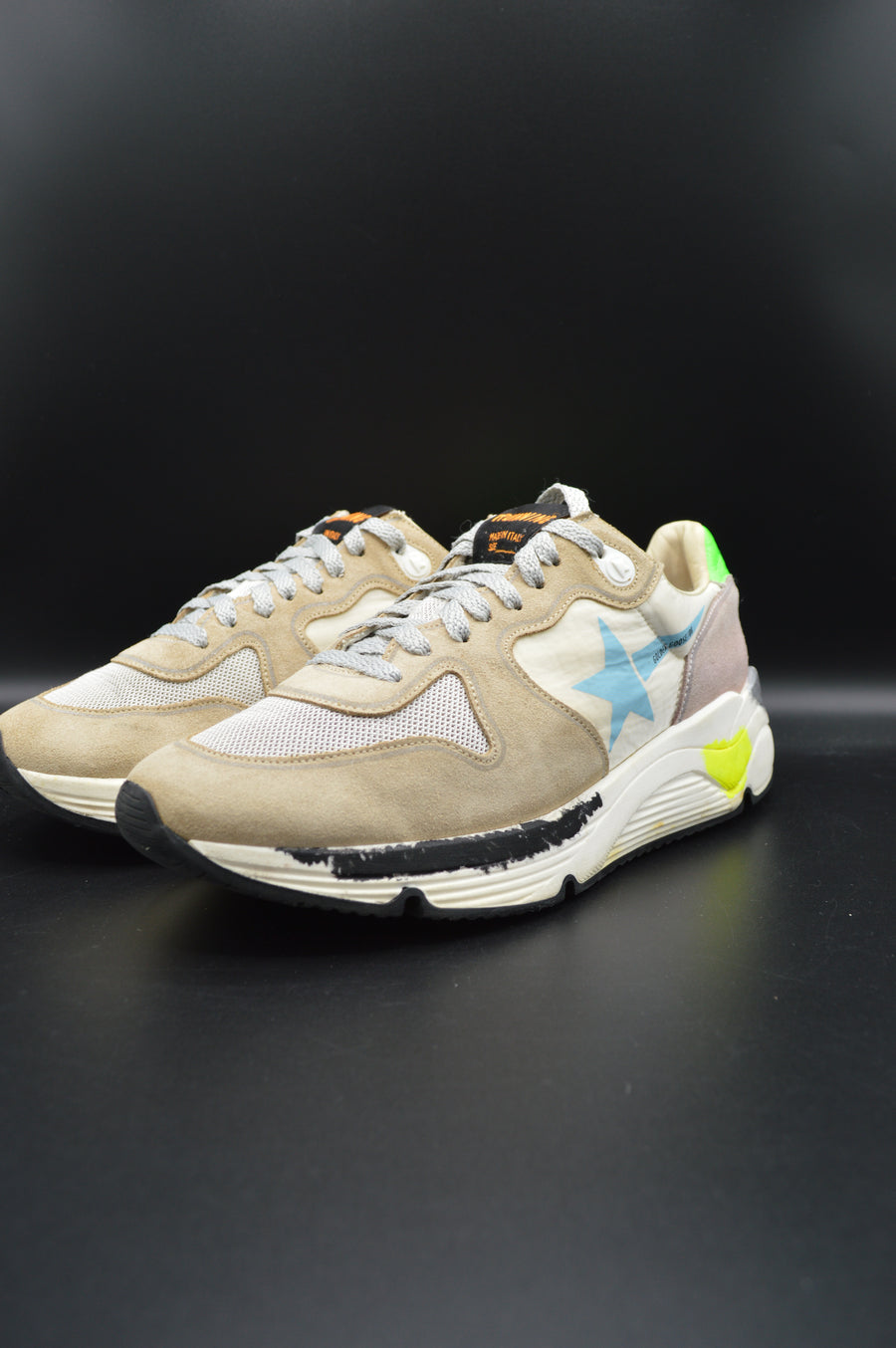 Golden Goose running sole gris/beige/bleu/vert - T38