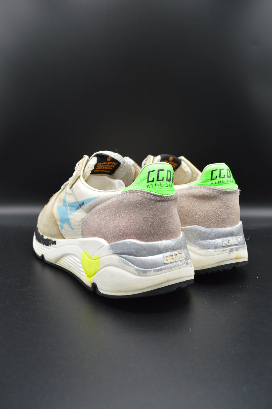 Golden Goose running sole gris/beige/bleu/vert - T38