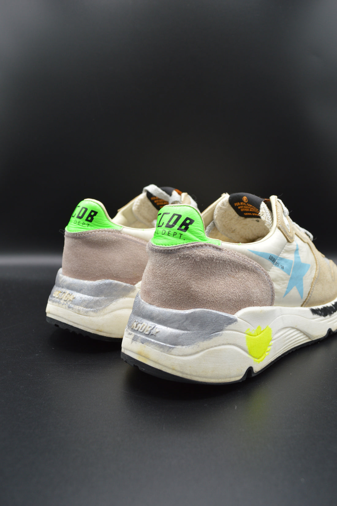 Golden Goose running sole gris/beige/bleu/vert - T38