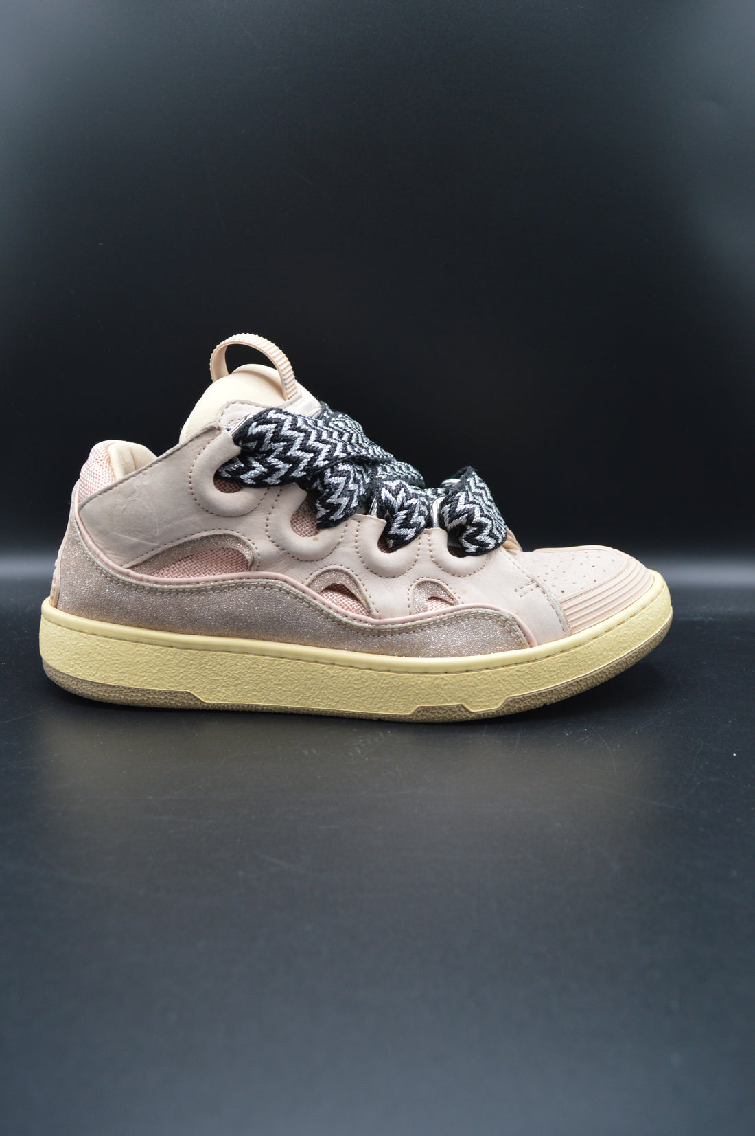 Lanvin Curb Paillettes rose/beige - T39