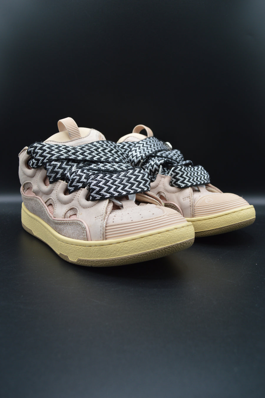 Lanvin Curb Paillettes rose/beige - T39
