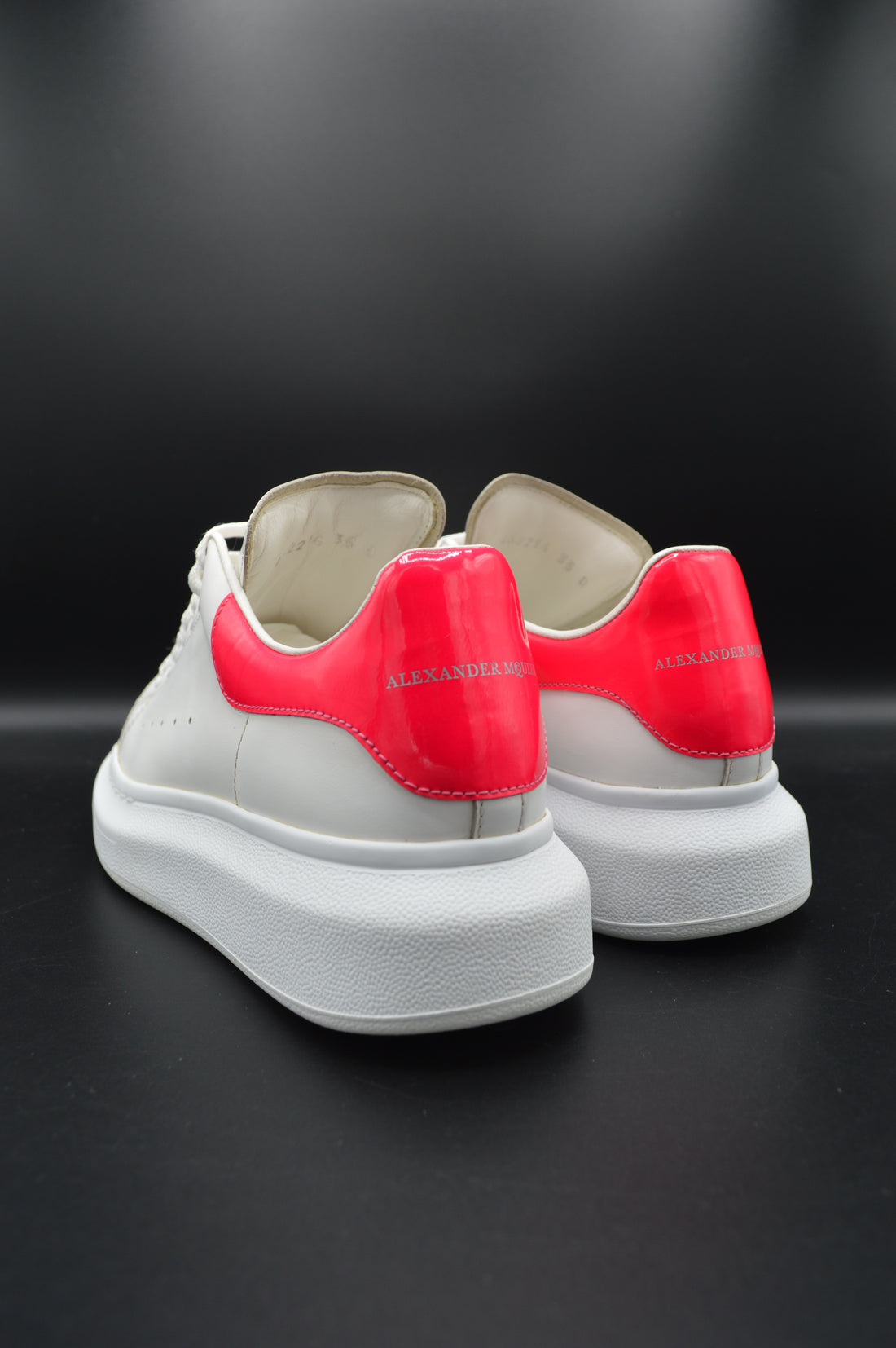 Alexander Mcqueen oversize blanc/rose - T35