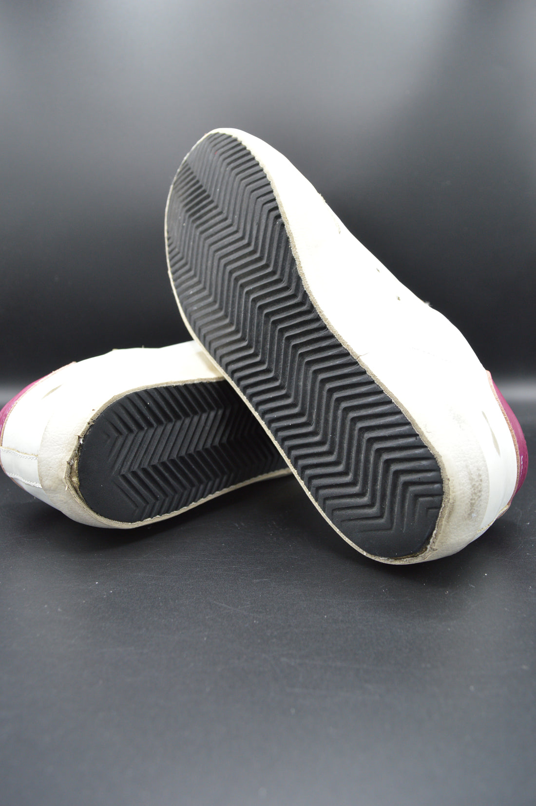 Golden Goose superstar blanc/paillettes noires/violet - T38