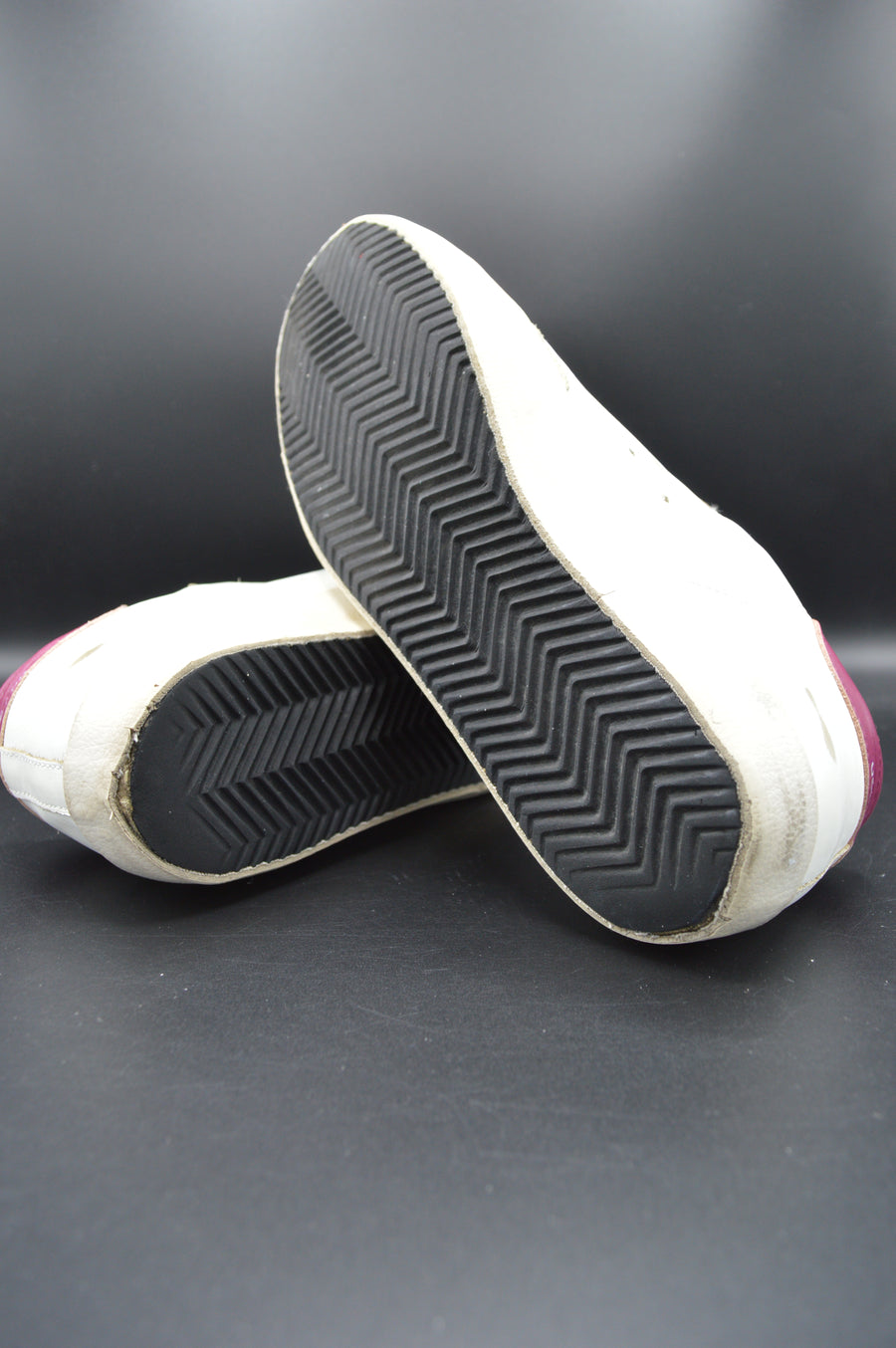 Golden Goose superstar blanc/paillettes noires/violet - T38
