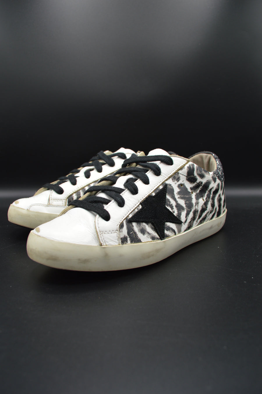 Golden Goose superstar blanc/motif noir - T38