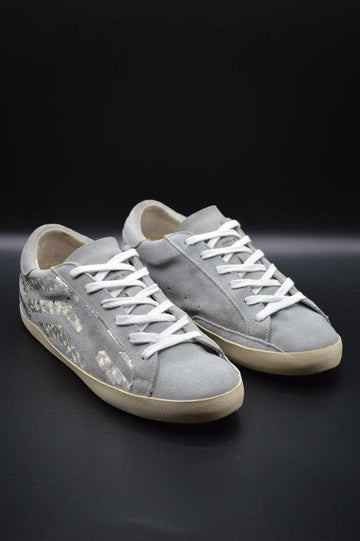 Golden Goose Superstar Femme Étoile Holographique, Daim Gris - Reconditionné - Taille 38it (39eur)