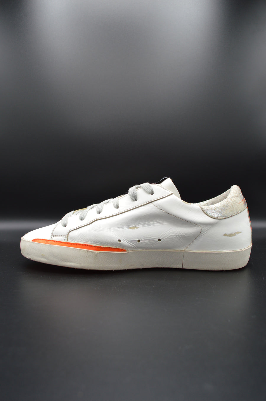 Golden Goose superstar blanc/orange/argenté/gris - T39