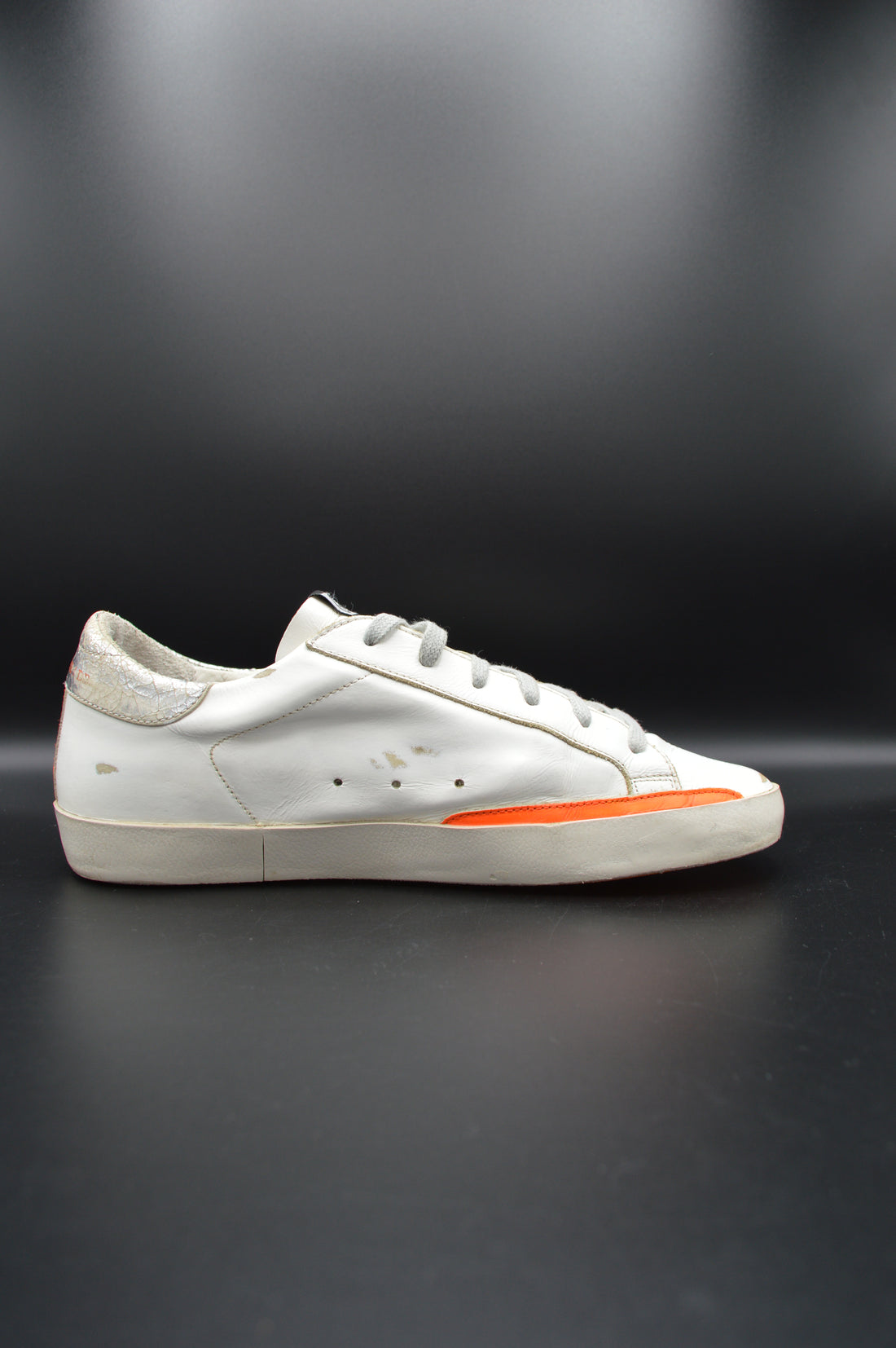 Golden Goose superstar blanc/orange/argenté/gris - T39