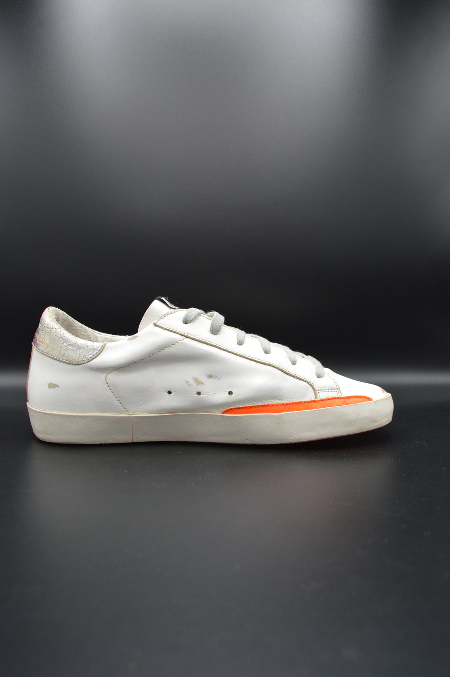 Golden Goose superstar blanc/orange/argenté/gris - T39