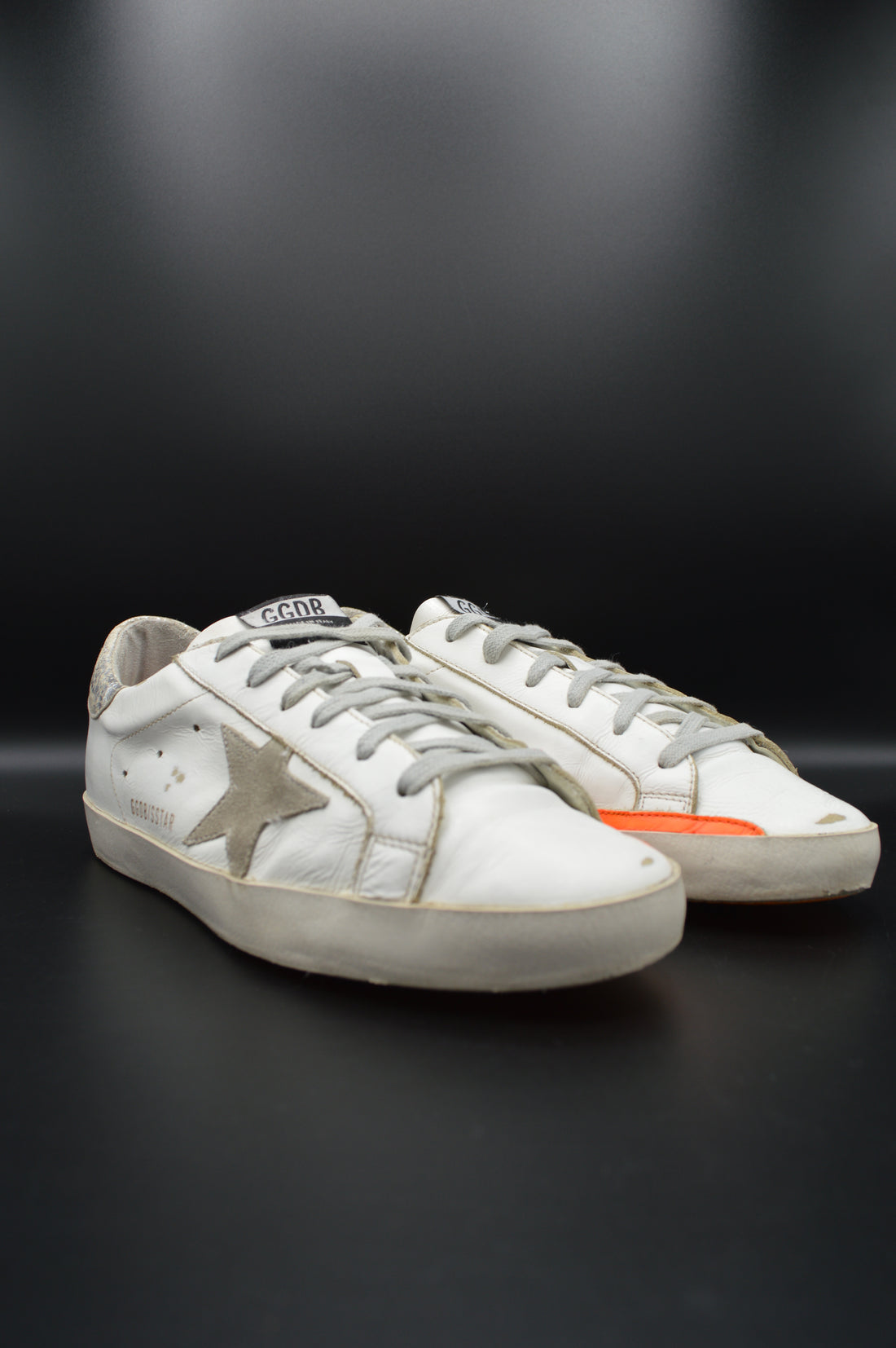 Golden Goose superstar blanc/orange/argenté/gris - T39