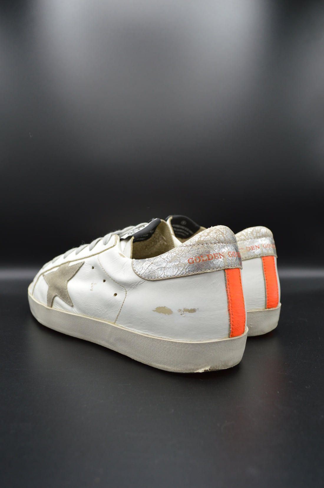 Golden Goose superstar blanc/orange/argenté/gris - T39