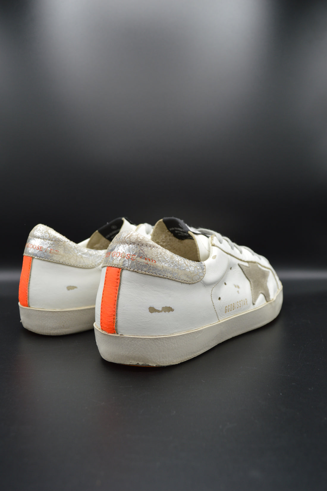 Golden Goose superstar blanc/orange/argenté/gris - T39