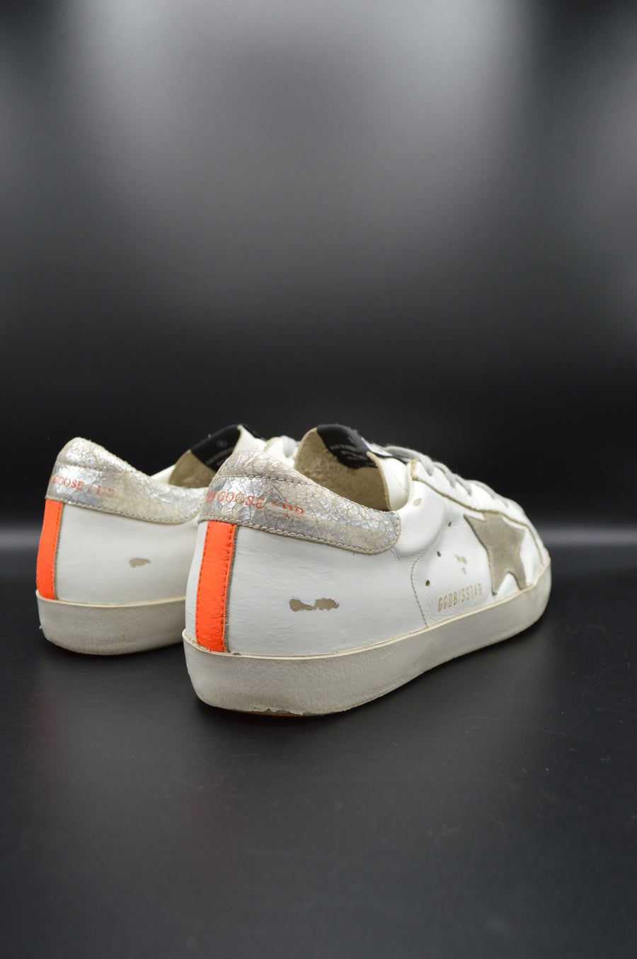 Golden Goose superstar blanc/orange/argenté/gris - T39