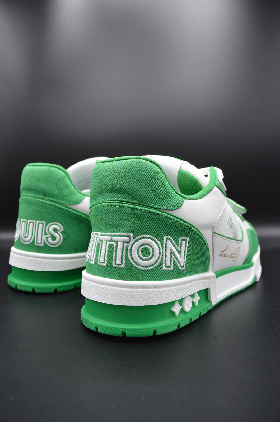Louis Vuitton LV Trainer blanc/vert - T42
