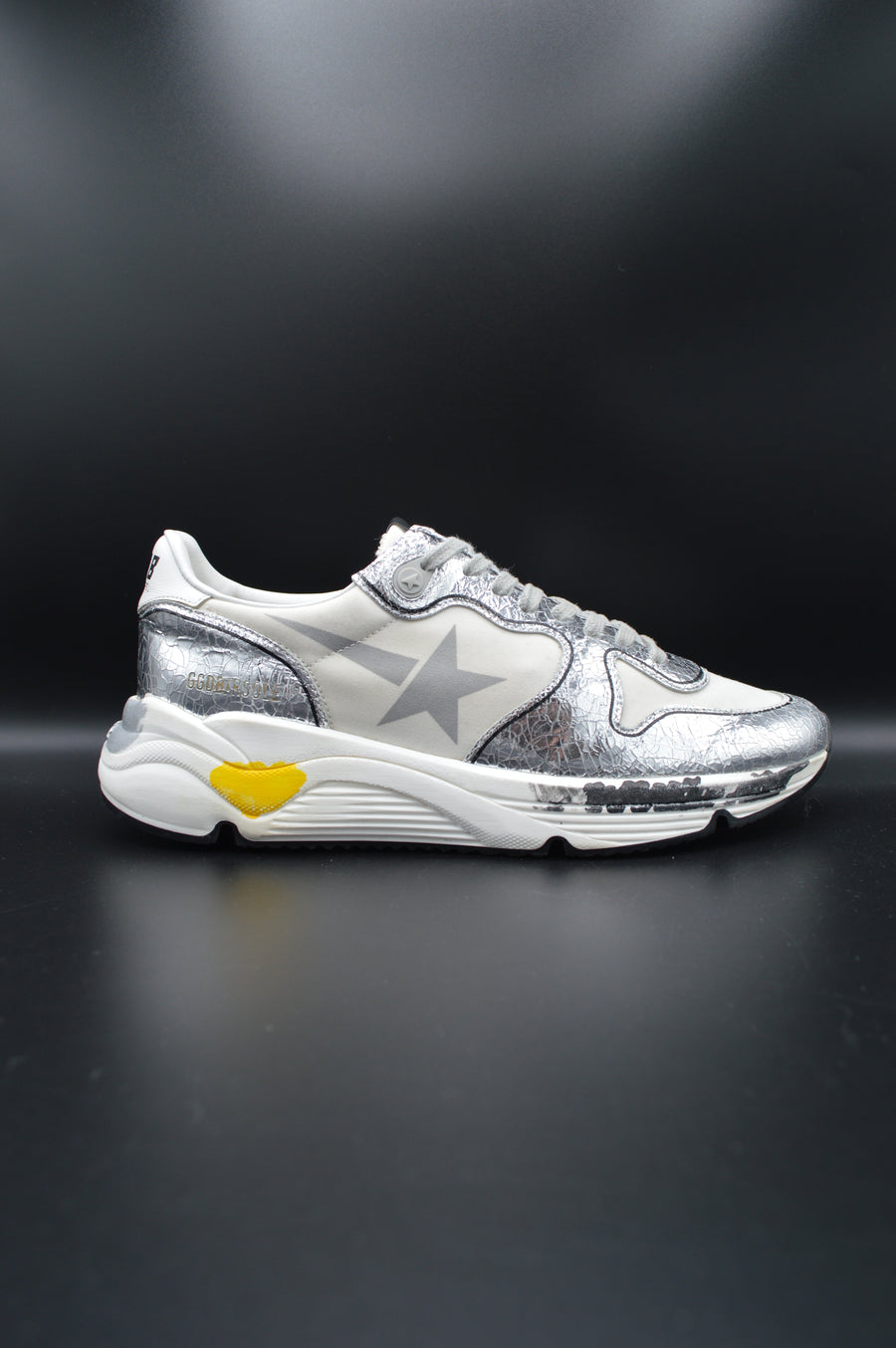 Golden Goose running sole argenté/blanc - T40
