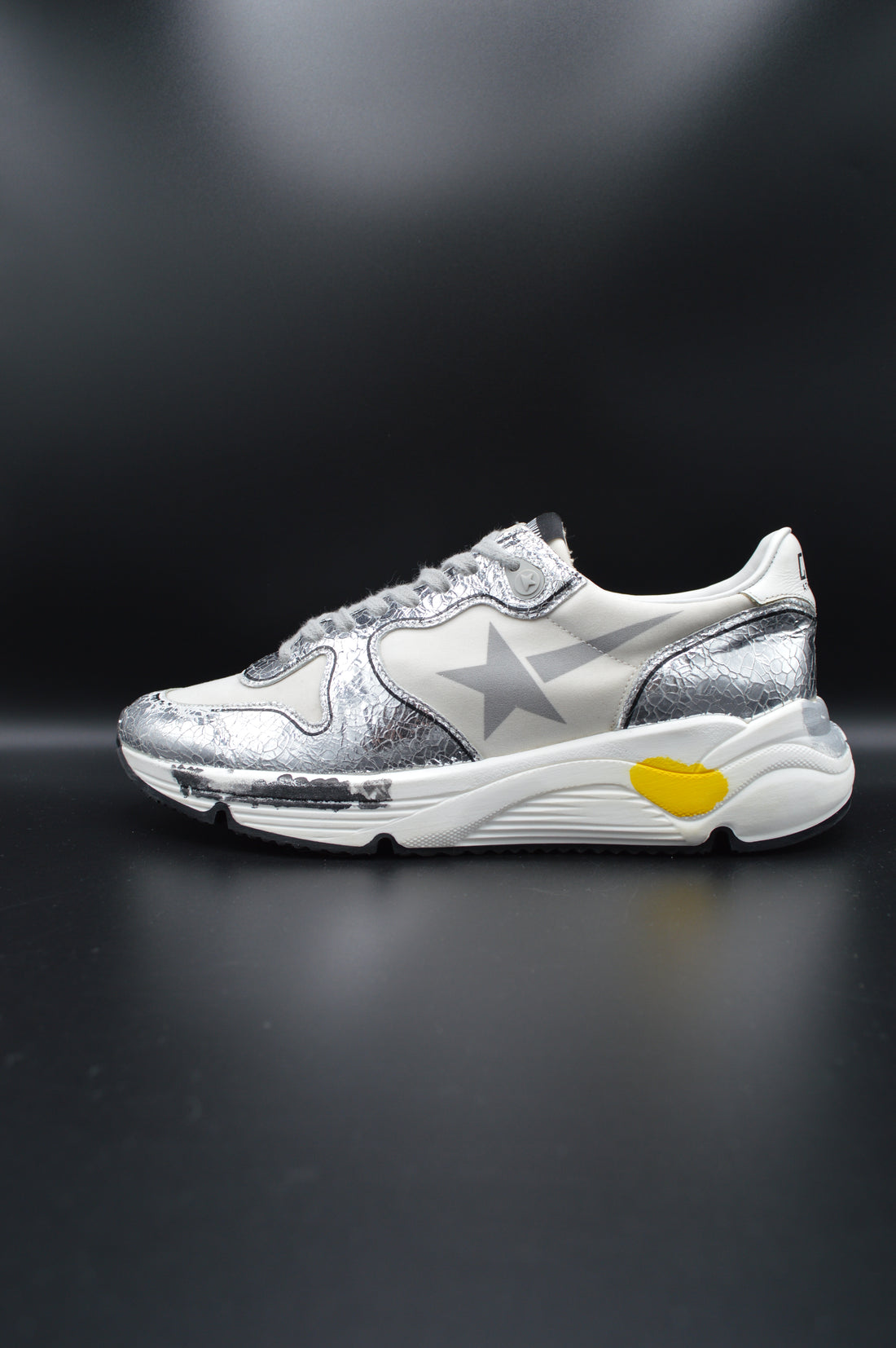 Golden Goose running sole argenté/blanc - T40