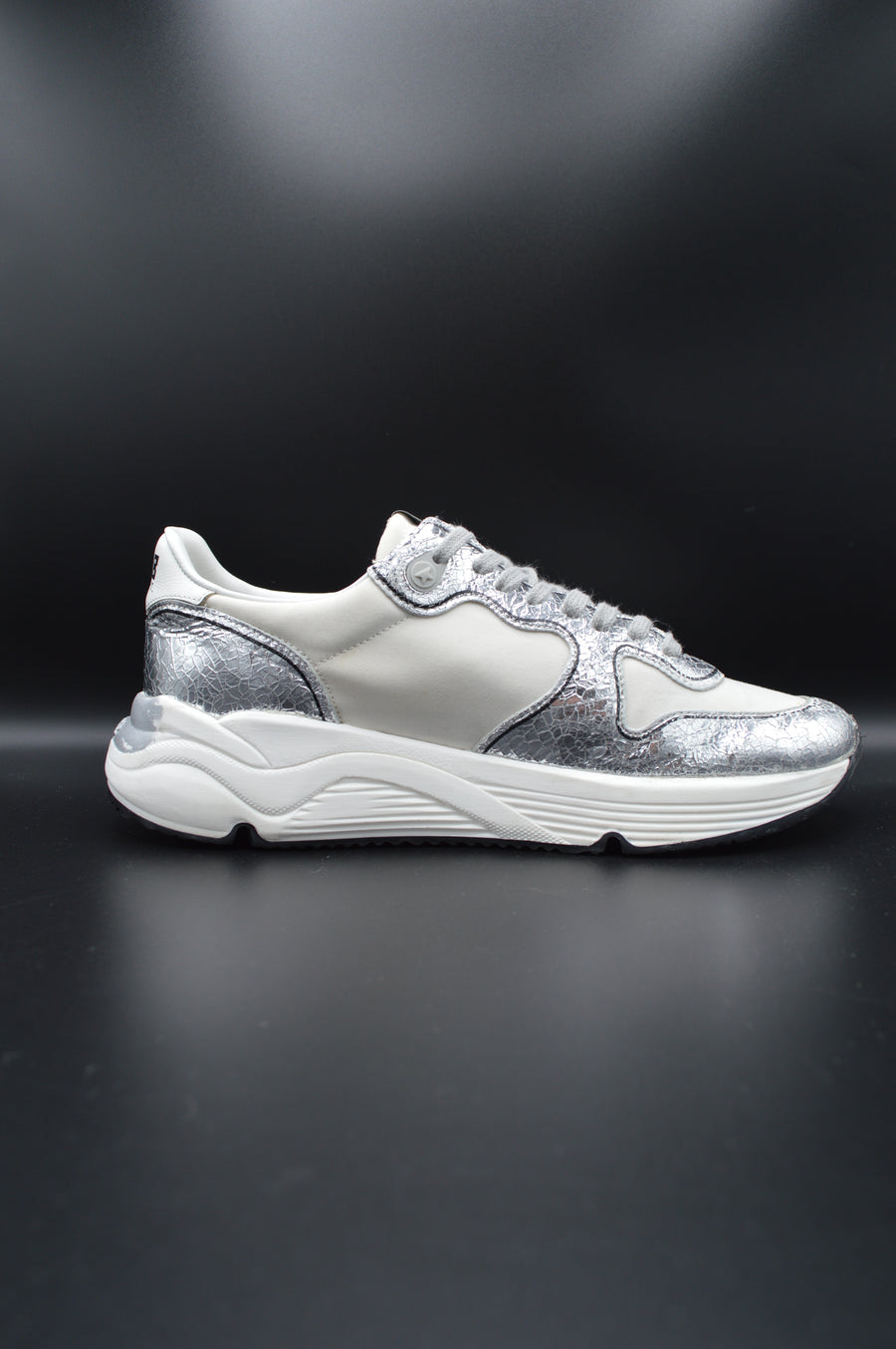Golden Goose running sole argenté/blanc - T40