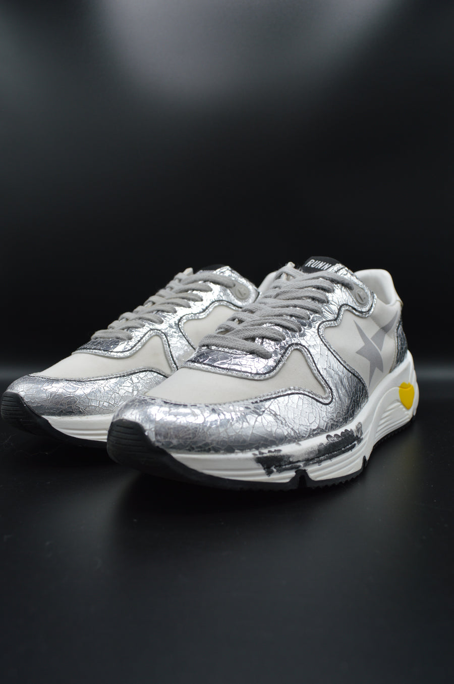 Golden Goose running sole argenté/blanc - T40