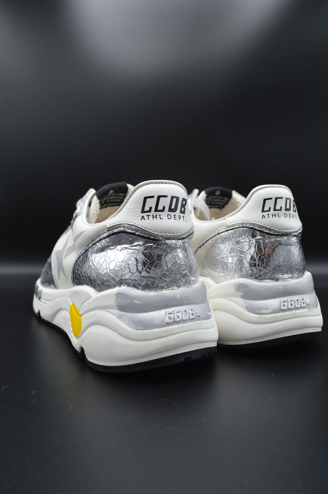 Golden Goose running sole argenté/blanc - T40