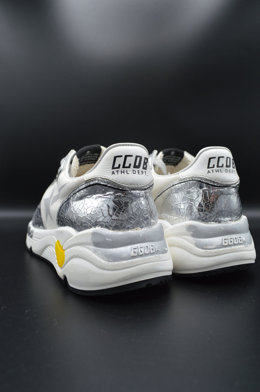 Golden Goose running sole argenté/blanc - T40