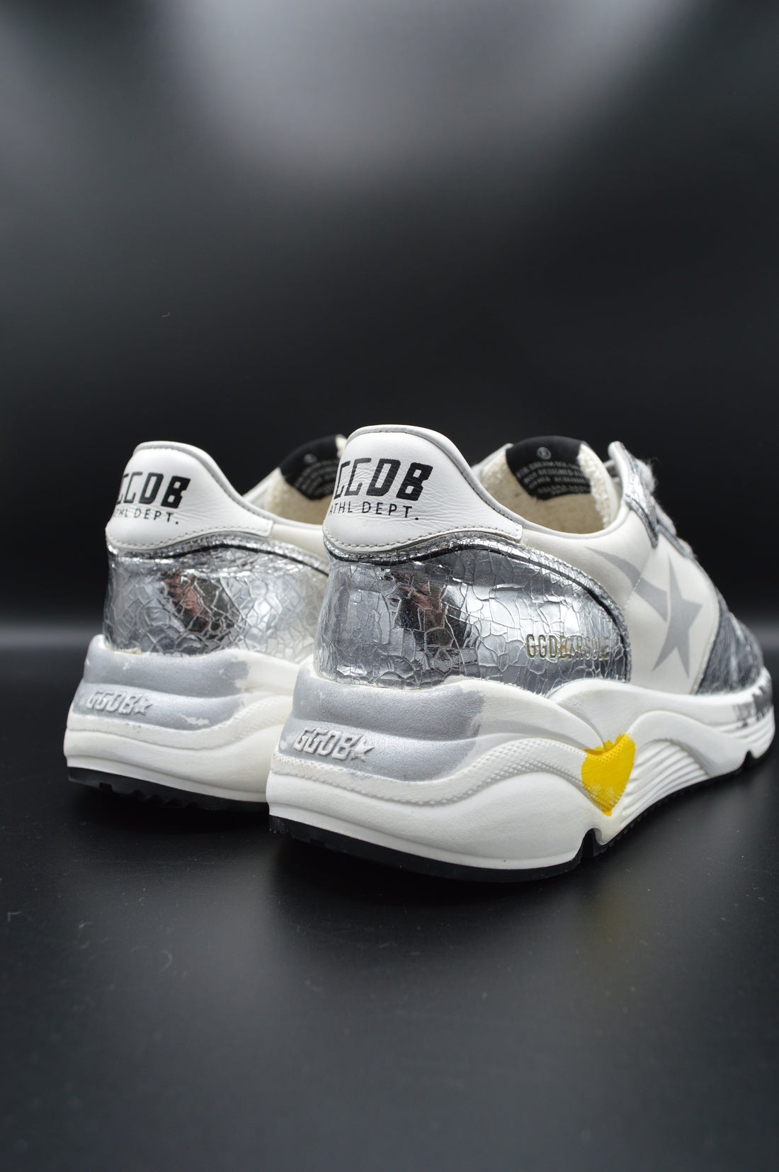 Golden Goose running sole argenté/blanc - T40