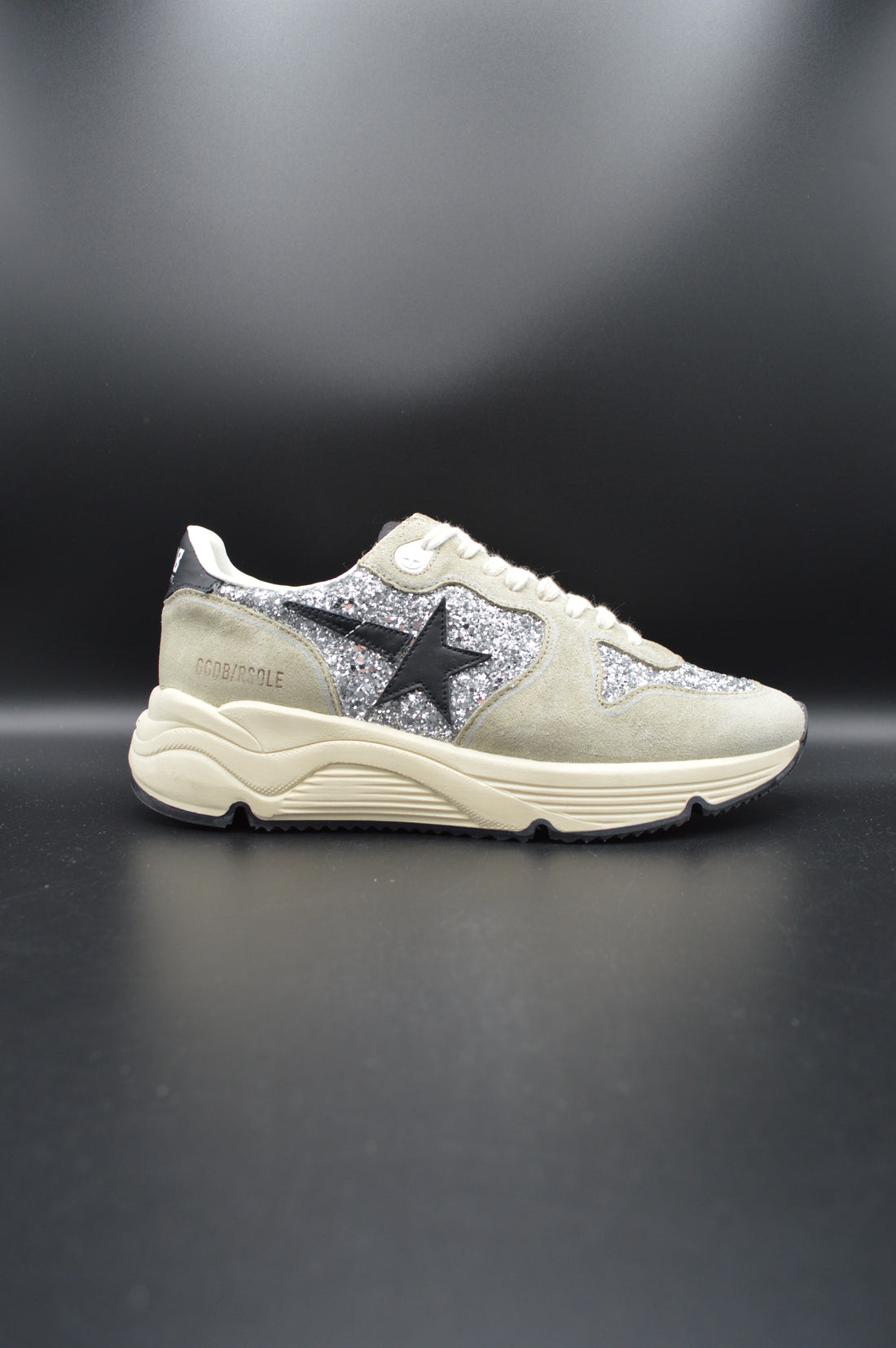 Golden Goose running sole paillettes argent/gris - T38