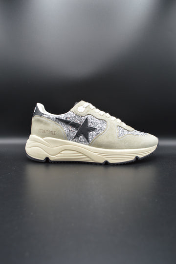 Golden Goose running sole paillettes argent/gris - T38