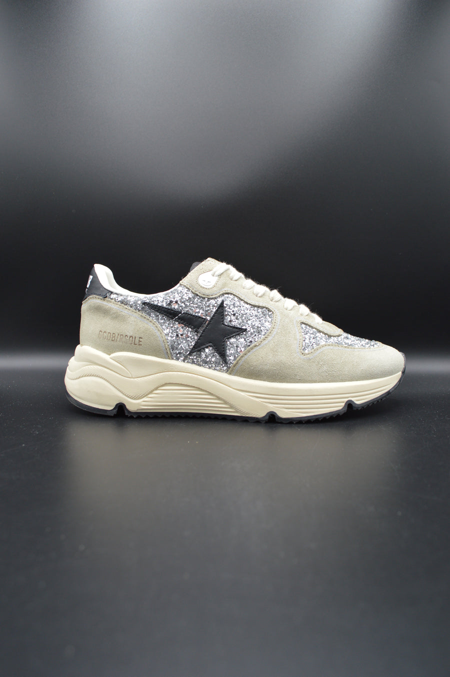 Golden Goose running sole paillettes argent/gris - T38