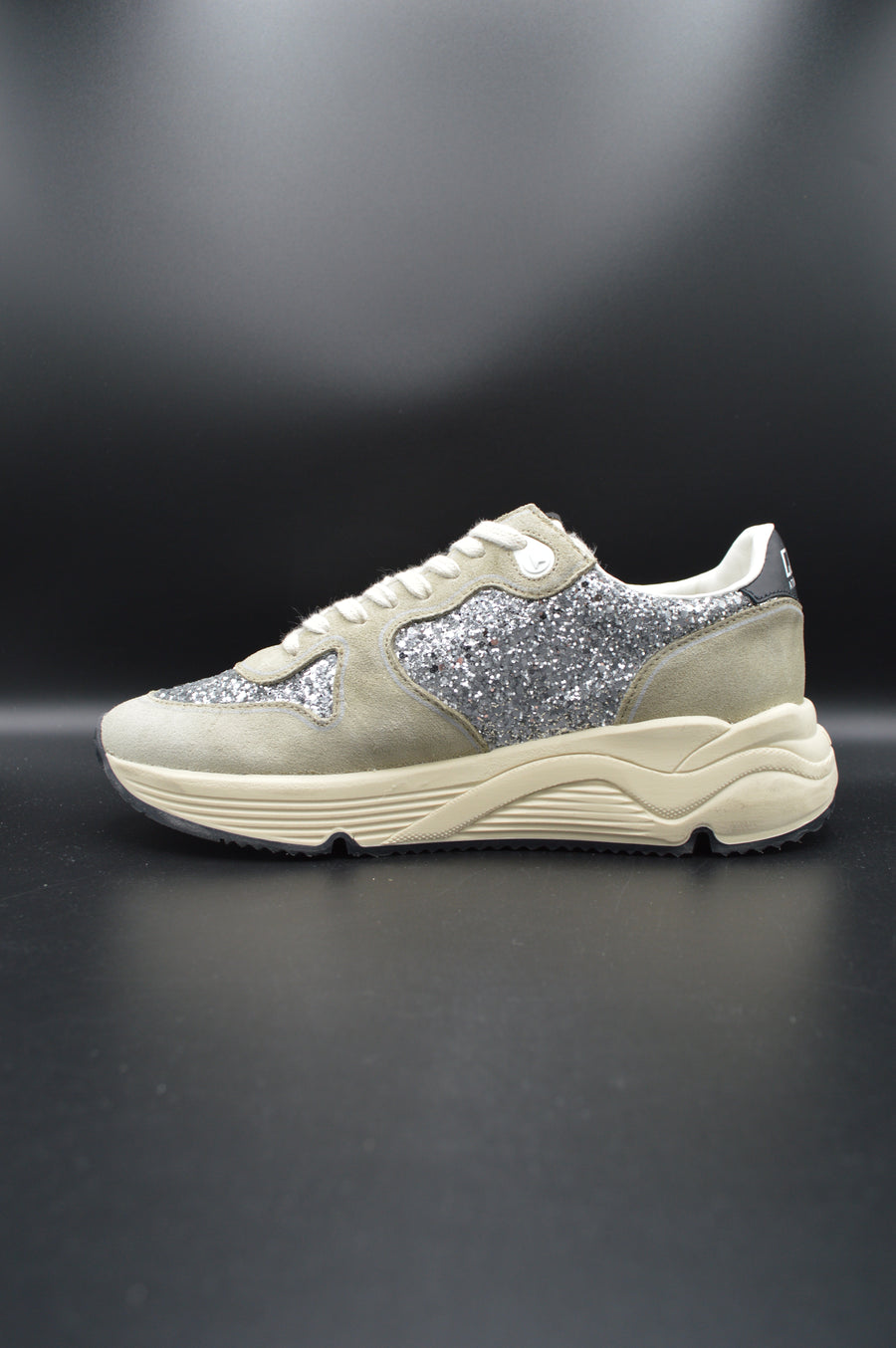 Golden Goose running sole paillettes argent/gris - T38