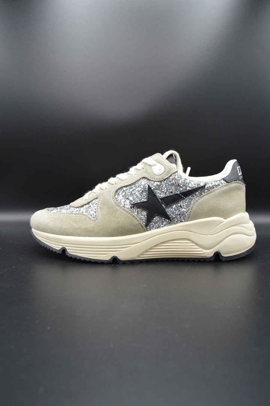 Golden Goose running sole paillettes argent/gris - T38