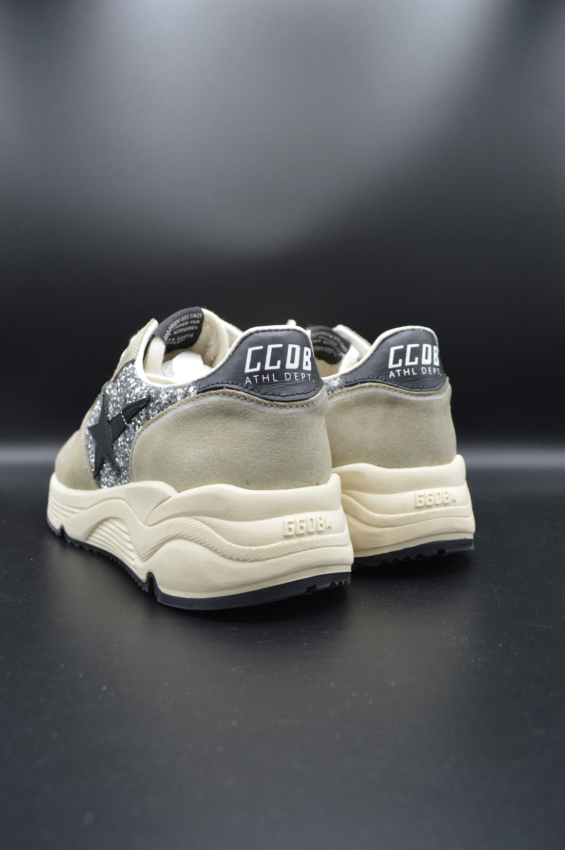 Golden Goose running sole paillettes argent/gris - T38