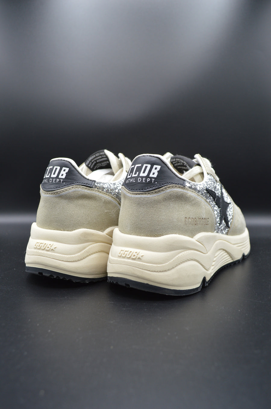 Golden Goose running sole paillettes argent/gris - T38