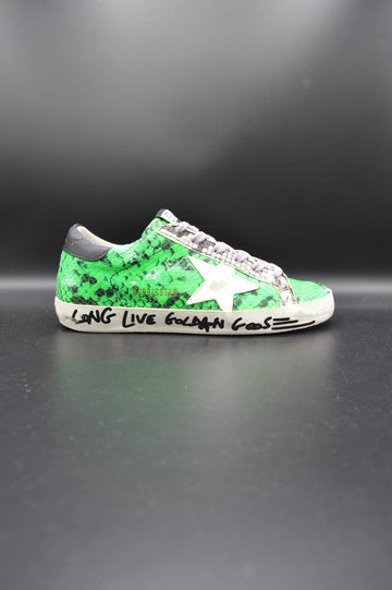 Golden Goose superstar python vert/gris/noir/blanc - T36