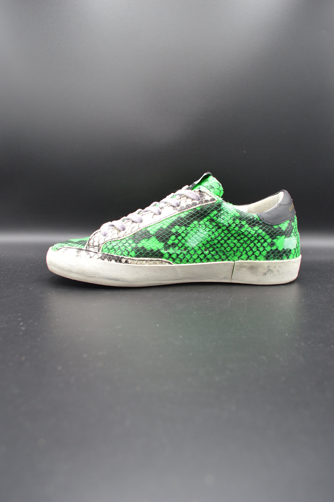 Golden Goose superstar python vert/gris/noir/blanc - T36