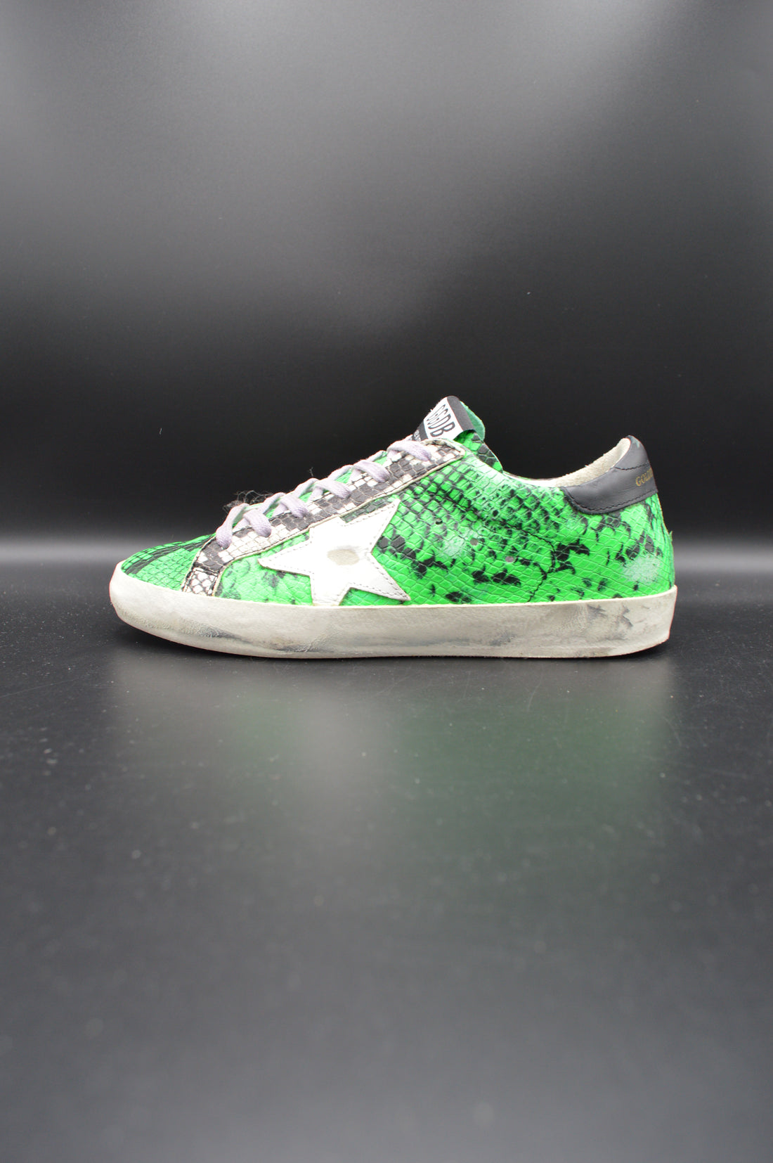 Golden Goose superstar python vert/gris/noir/blanc - T36
