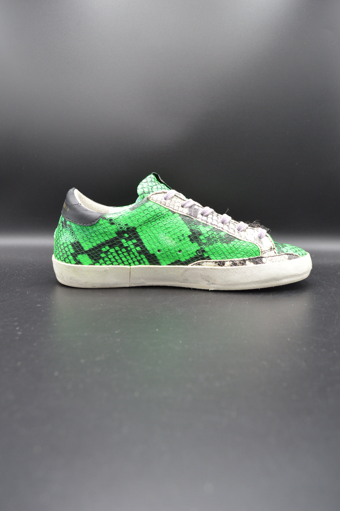 Golden Goose superstar python vert/gris/noir/blanc - T36