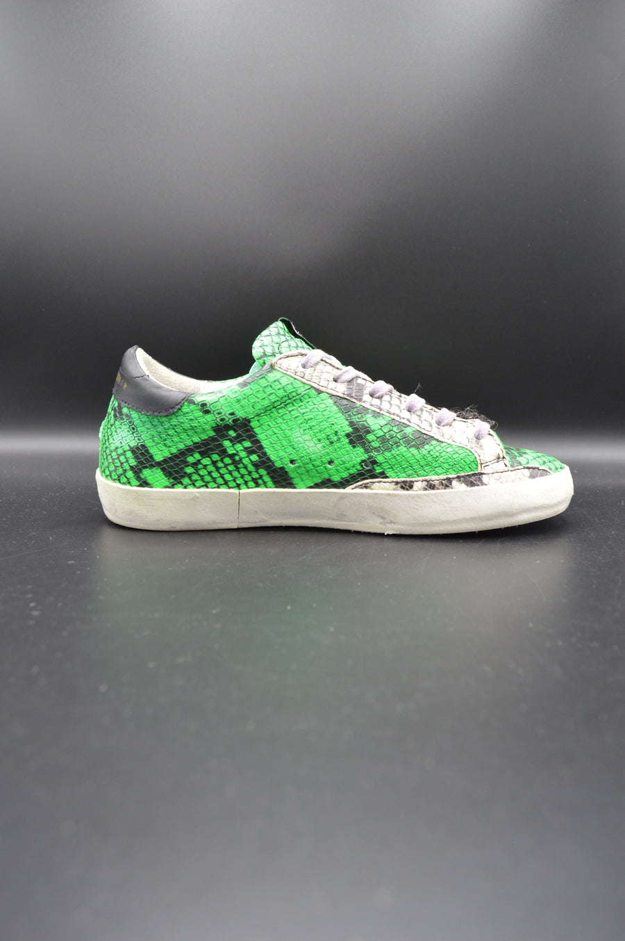 Golden Goose superstar python vert/gris/noir/blanc - T36