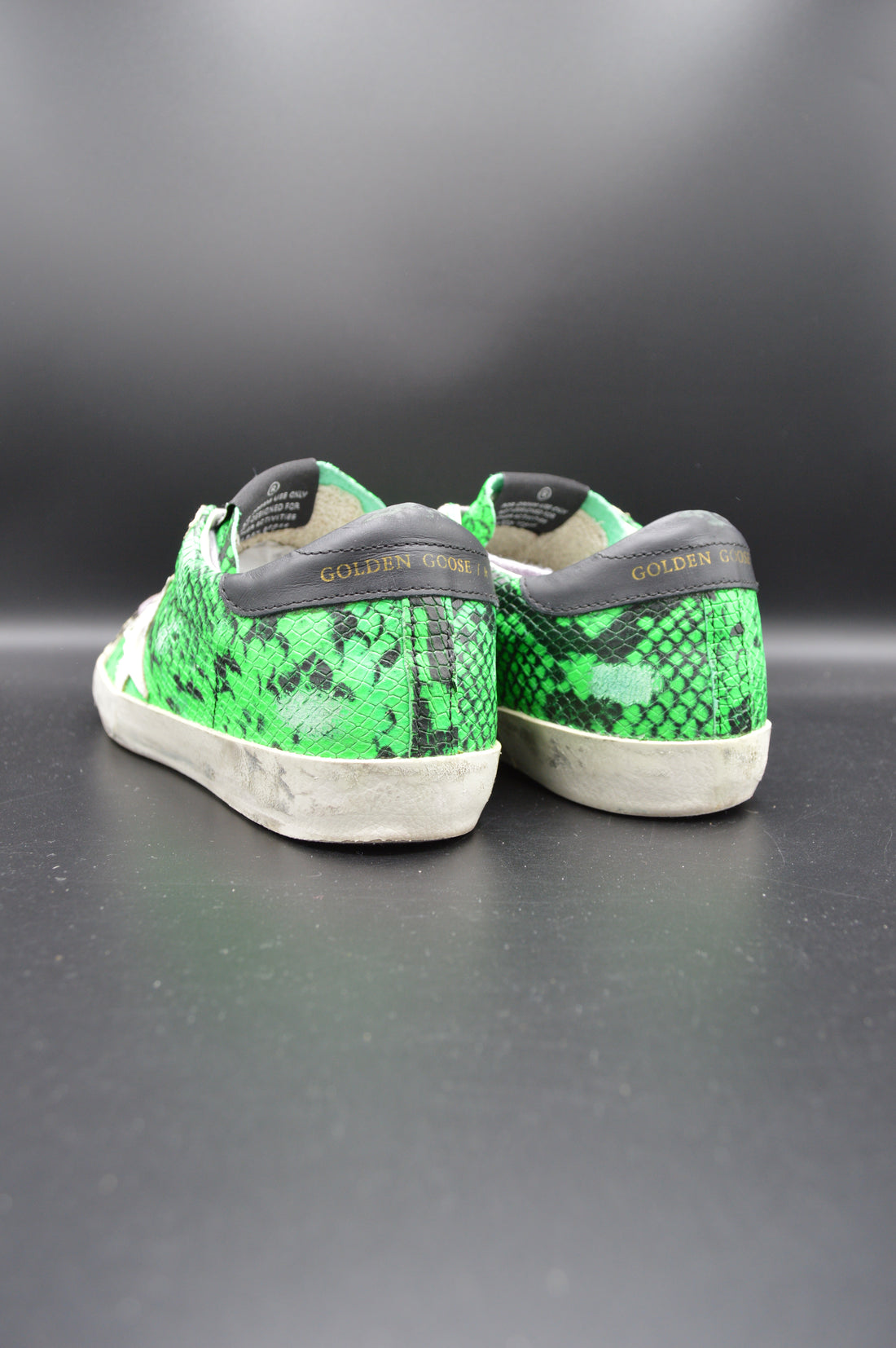 Golden Goose superstar python vert/gris/noir/blanc - T36