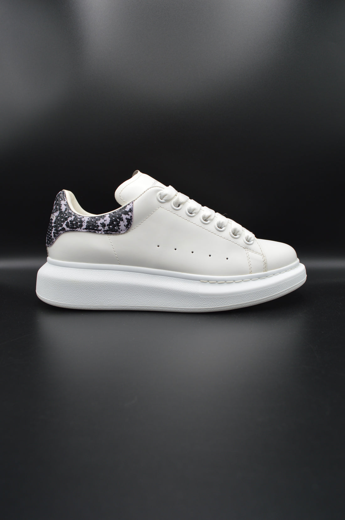 Alexander Mcqueen oversize blanc/ python noir rose - T38
